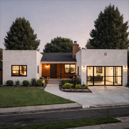 attached ADU front exterior in Los Angeles by 5 Star ADU LA