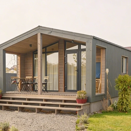 prefab style ADU home exterior in Los Angeles by 5 Star ADU LA